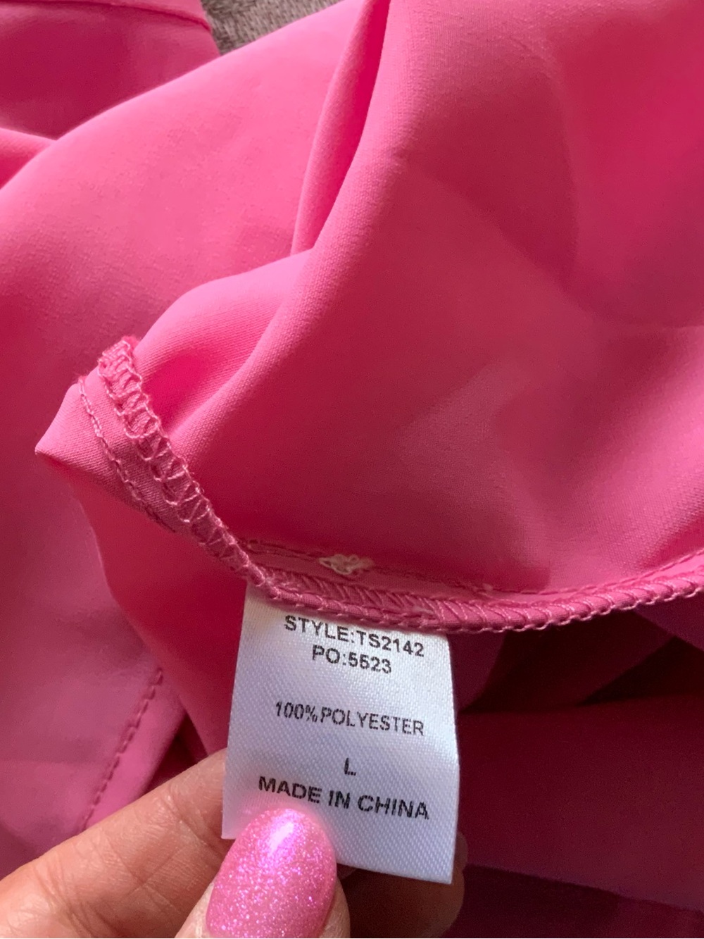 Women’s Pink Ruffle Cami Tank Top - Picture 7 of 8